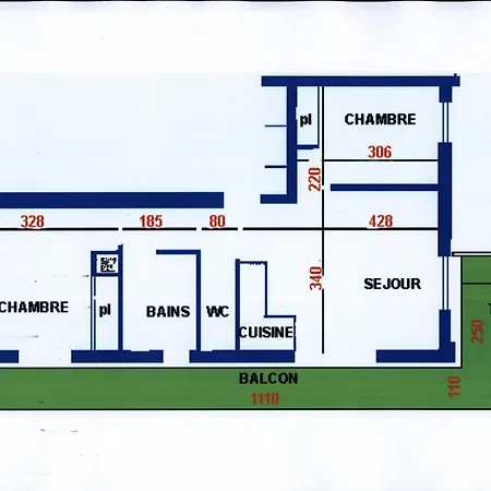 Appartamento 3 Pièces Pour 6 Pers. Avec Balcon à - Fr-1-676-128